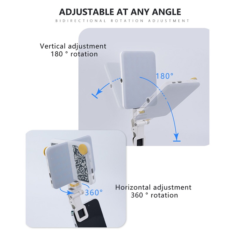 5W Photography Lamp Bi-color LED Light Pocket Vlog Light 2500K-9000K