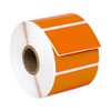 HOUSELABELS 2.25" x 1.25" Orange Address Labels on 1" Core