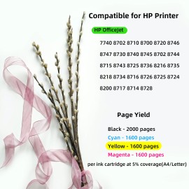 For HP OfficeJet Pro 8740 8743 8744 8725 8710 Compatible HP 952XL Ink Cartridges