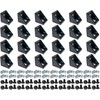 QIJINTRID 24 Sets Black 2020 Aluminum Extrusion Profile Connector,24pcs 2020