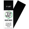 Black Reflective Vinyl Motorcycle Helmet Reflective Stickers 5x30, Made with
