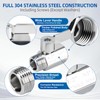 SKLSSVF 2Pcs Shower Head Shut off Valve, 304 Stainless Steel