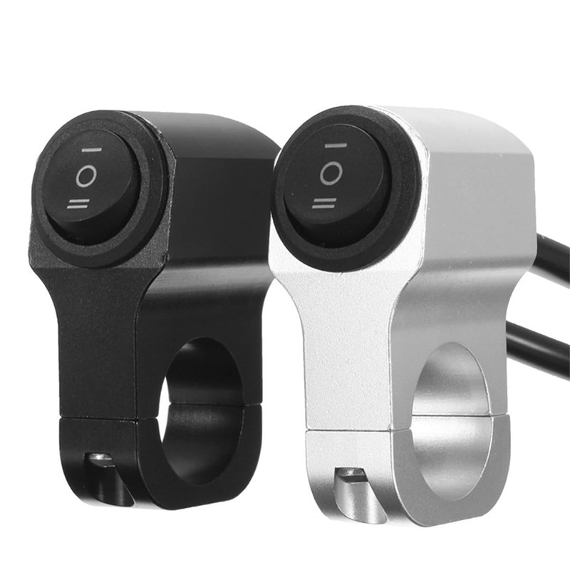 CGEAMDY Motorcycle Handlebar Switch, Motorcycle Waterproof Handlebar Switch Headlight, Handlebar