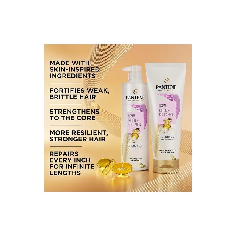 Acondicionador Pantene Pro Miracles Infinite Lengths