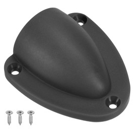 PATIKIL 2-1/2" Nylon Marine Wire Cable Vent Cover, 1 Pcs Plastic Clam-shell Vent Cap with Installation Screws for Boat Yacht, Black