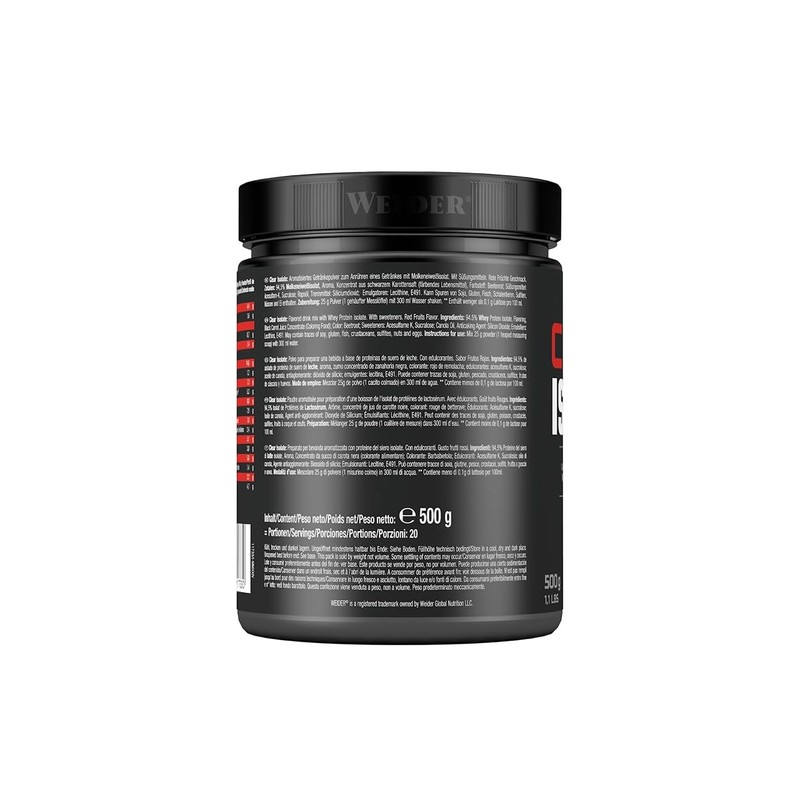 Weider Clear Isolate, 500 g, Red Fruits
