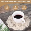 Aernajialin 4 PCS Vintage Crochet Doilies 8 Inches Round Cotton