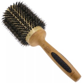 Bass Small Round Brush with Natural Bristle and Nylon Pins