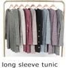 Poetsky Tunic Sweaters for Women with Pockets Side Buttons Spring