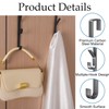 Ezranova 6 Hook Over The Door Hooks, Vertical Over The
