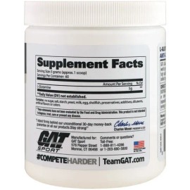Suplemento en polvo GAT Sport Aminoácidos de L-Glutamina x 300g                                                                                       