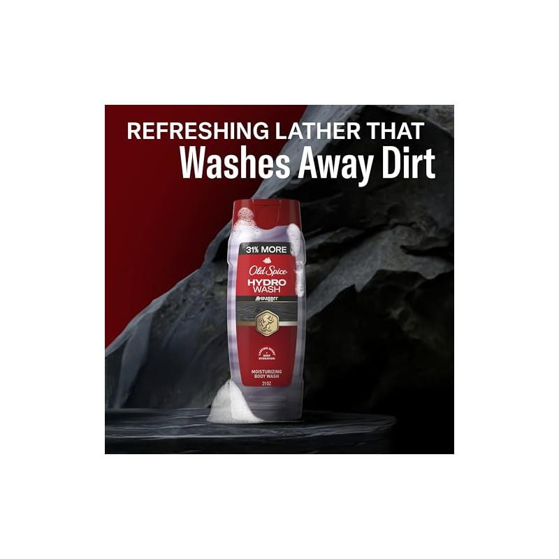 Old Spice Body Wash for Men Moisturizing Hydro Wash, Swagger