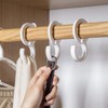 ZAAWUUT 8 Pieces Adjustable S Shaped Clip Hooks, Crossbar Hooks,