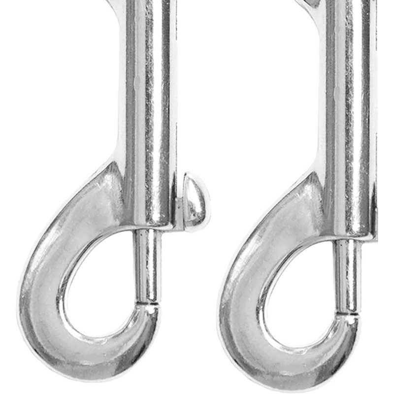 LATRAT 4pcs Double Carabiner Hook Bolt Snap Diving Hook Double