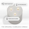 Luminara Tri-Flame Grand Flameless Candle 5.8" x 5.7" Moving Flame