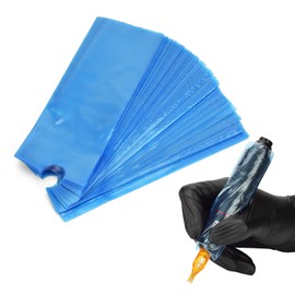 ATOMUS Pack of 200 Disposable Tattoo Pen Sleeves Cover Bags Tattoo Pen Machine Bag Plastic Tattoo Machine Accessories