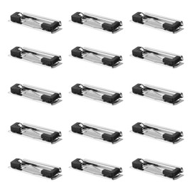 NUOBESTY 15pcs Mountable Clipboard Clips with Rubber Feet Mountable Document File Board Clips for Office School Stationery Supplies
