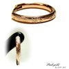 Hawaiian Jewelry Gold Pink Gold Women Hoop Honu Scroll Earrings,