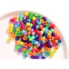 1000 Cuentas De Plástico Dona Pulsera Trenza Multicolor