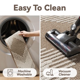 SIXHOME Stair Carpet Treads Stickers Non Slip Stair Treads 3D Peel Stair Stickers for Kids Elders and Dogs Beige 20x76cm (1-Pack)