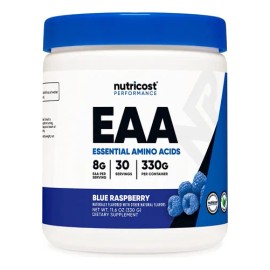Aminoácidos Eaa Powder Sabor Mora Azul 330g 30 Porciones