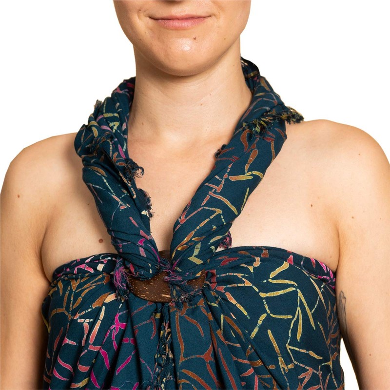 PANASIAM Sarong B025 Petrol bamboo, L