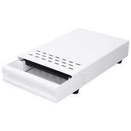CHICIRIS Espresso Coffee Knock Box, Stainless Steel Detachable Knock Box, Large Size High Bearing Capacity Coffee Knock Box with Non-Slip Base for Home, Office, Coffee Shop (White)