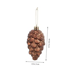 OHPHCALL Pine Cone Christmas Balls Pendant 16 Pack Easy Hanging Ornaments for Holiday Tree Decorative Pine Cones for Indoor and Outdoor