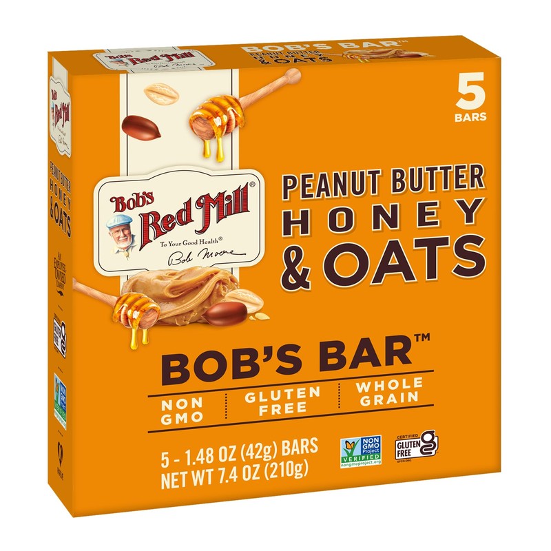 Bob's Red Mill 5pk PB Honey & Oats Bar, 5