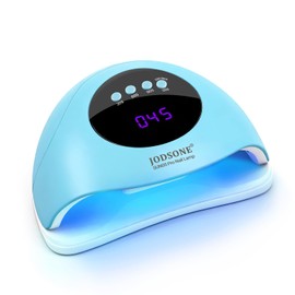 U V LED Nail Lamp Blue Gel Polish Nail Dryer with Smart Auto Sensor 4 Timing Modes Fast Curing Suitable for Home and Salon