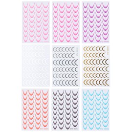 SSKHE 9 bunte Aufkleber Nägel French Line Nail Sticker Nail Sticker Gradient Nail Sticker 3D Nail Sticker French Tip Zubehör für Nägel