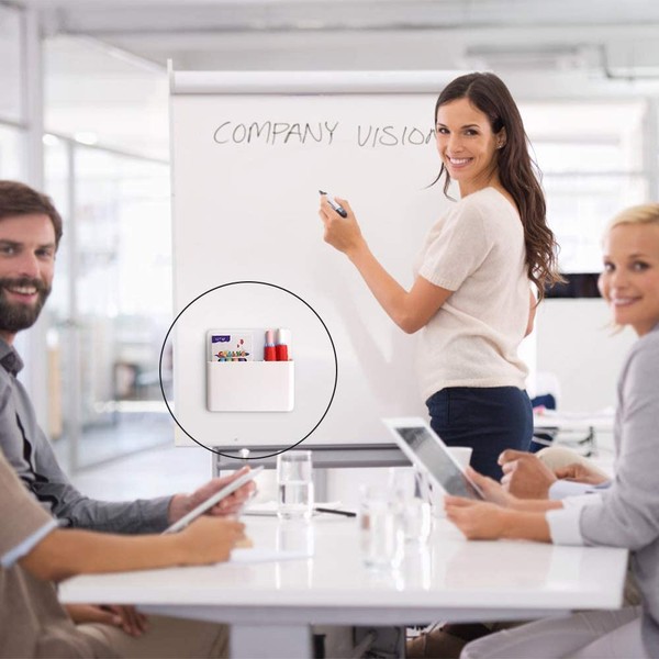 Haisheng 2PCS Magnetic Marker Box Magnetic Marker Box Whiteboard Pen