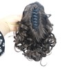 Lydell 12" Curly Wavy Ponytail Hairpiece Styled Clip In Claw