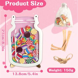 Wooden Reward Jar for Kids,Candy Reward Jar System with 30 Reward Tokens, Potty Training Reward Jar, Home and Class Incentive Jar Potty for Kids, Boys and Girls