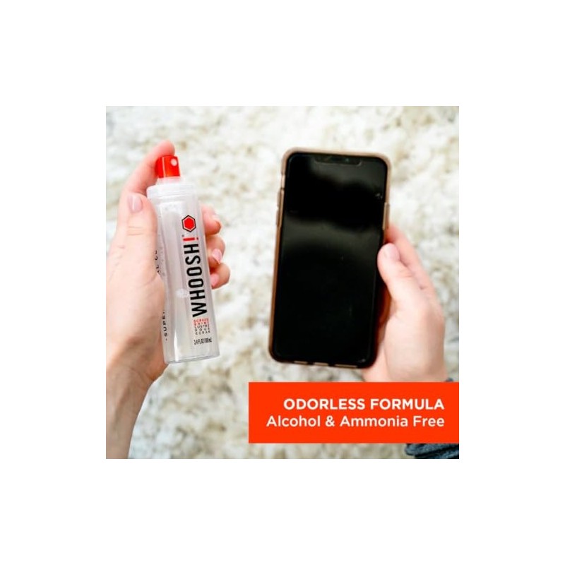 WHOOSH! Screen Shine Duo+ Desk Bottle and Pocket Sprayer &