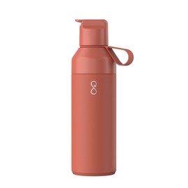 Ocean Bottle - Recycled Stainless Steel Go Water Bottle - Eco-Friendly & Reusable Bottle - Sahara Red - 17 oz