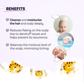 Clinikid Organic Newborns Cradle Cap Shampoo, Natural Dry Scalp Shampoo, Soothes, Itchy, Sensitive, Eczema Prone Skin, 5.07 Fl Oz (1)