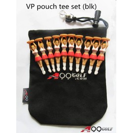 A99 Golf Caddy Girl Tee 10pcs w/Valuable Pouch(Random Color) Great Gift for Father's Day Golfer