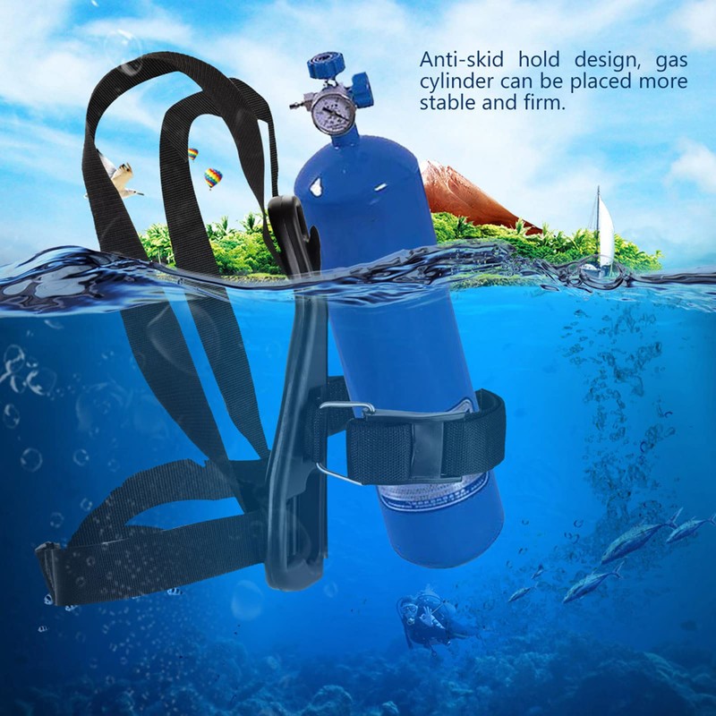 Scuba Diving Backpack, Adjustable Single Oxygen Bottle Holder, Diving Single