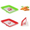 4Pcs Stretch Fresh Storage Trays - Stacked and Reusable Flat