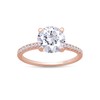 1.5CT Moissanite Rings for Women, D Color VVS1 Clarity Brilliant