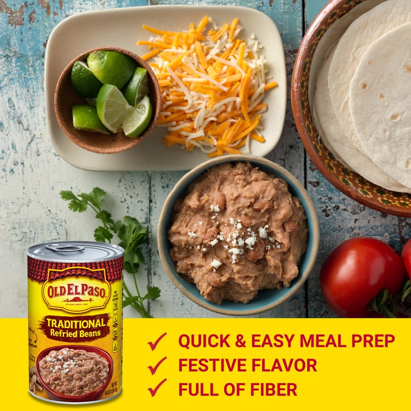 Old El Paso Traditional Refried Beans 454 Grams