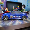 Friction Powered Police Car Toy Rescue Vehicle with Lights and