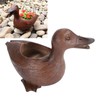 Duck Shaped Planter Resin Waterproof Decorative Animal Flower Pot for