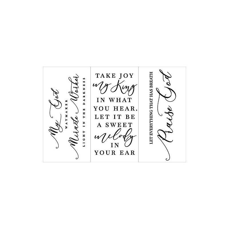 Prima Marketing Re-Design Decor Transfers 6"X12" 3/Sheets-Scripture