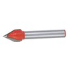 60°CNC Engraving V Groove 3D Router Bits 6x10mm 1/4" Shank