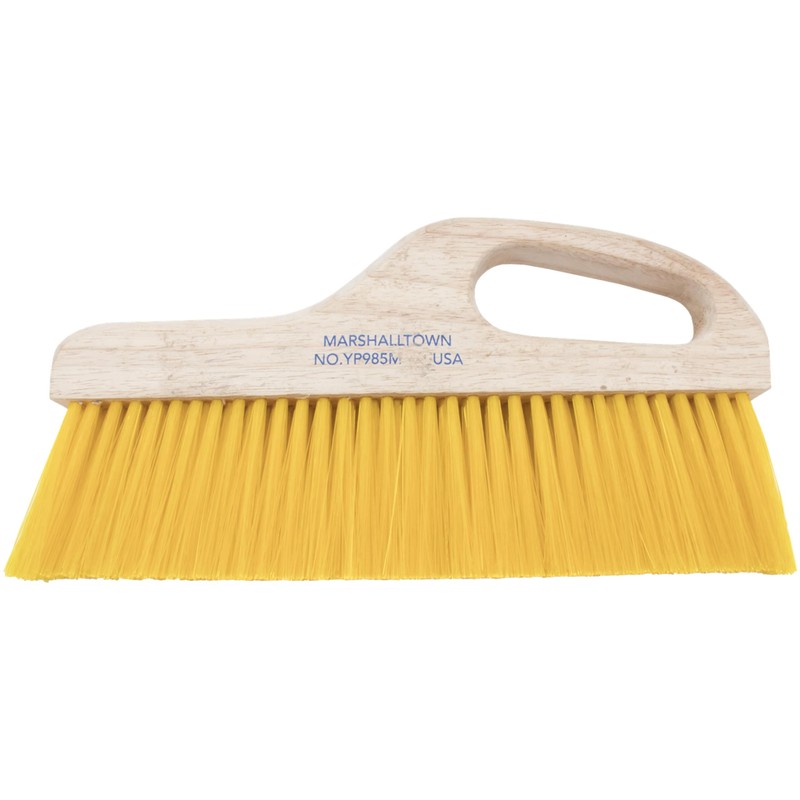 Marshalltown Handle Brush, 3 Inch Yellow Polypropylene Bristles, Offset Handle