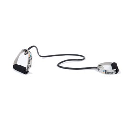 Thera-Band Bodytrainer Tubing With Foam Handles - 1.40 m, Black