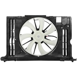 AZHZ Cooling Fan Assembly Cooling Fan 621-363 for Toyota Corolla 2009-2013 for Toyota Matrix 2009-2014 for Pontiac for Vibe 2009-2010 Black Driver Side/LH