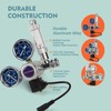 INKBIRDPLUS 12V DC CO2 Regulator with Dual Gauges, Bubble Counter